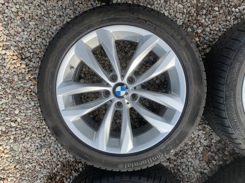  llanta de aluminio  invierno bmw, f10 f11 245/45/18 continental 2015r