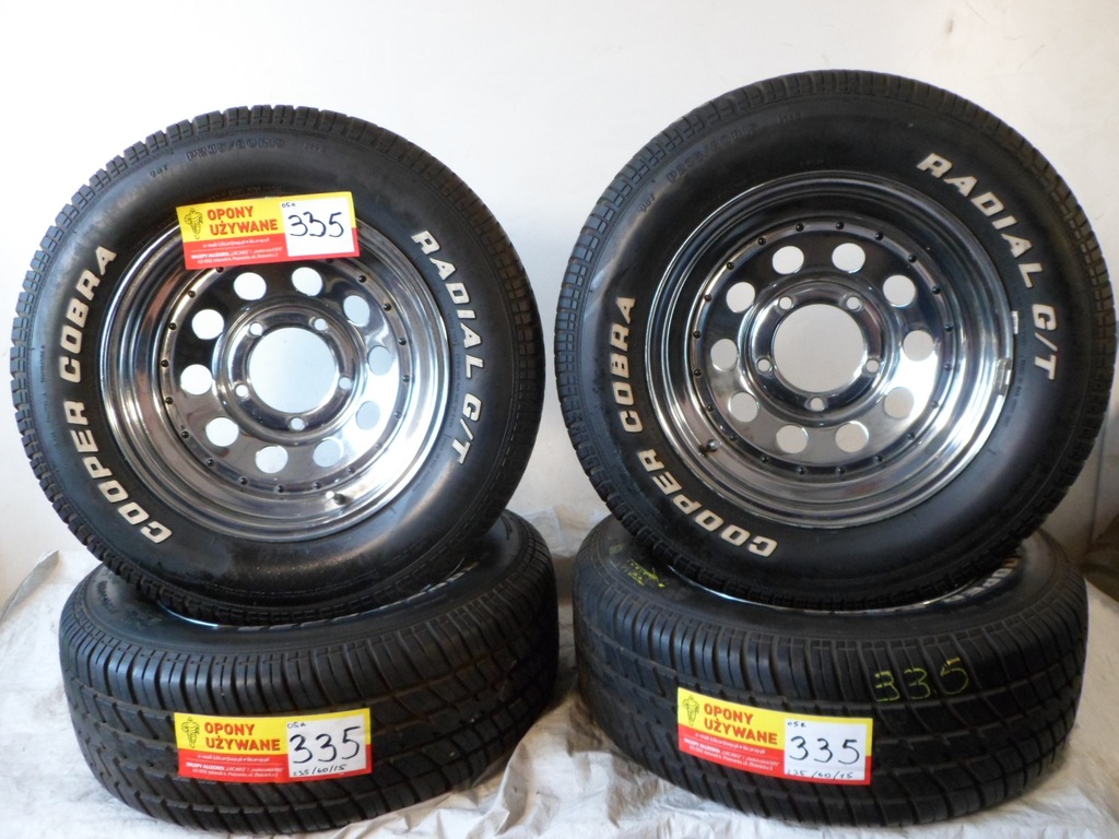 llanta acero 15 5x139,7 con 235/ 60/ 15 cooper 335