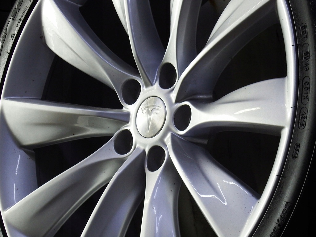 ruedas llantas tesla der. trasero m-power s 21 rims 8,5x21 9x21 org.