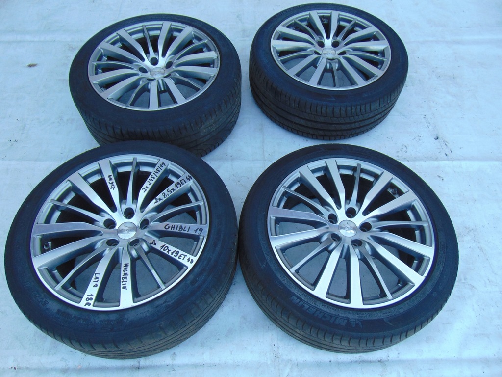 ruedas llantas de aluminio 19 ghibli/ 245/45/19 8,5x19 et44