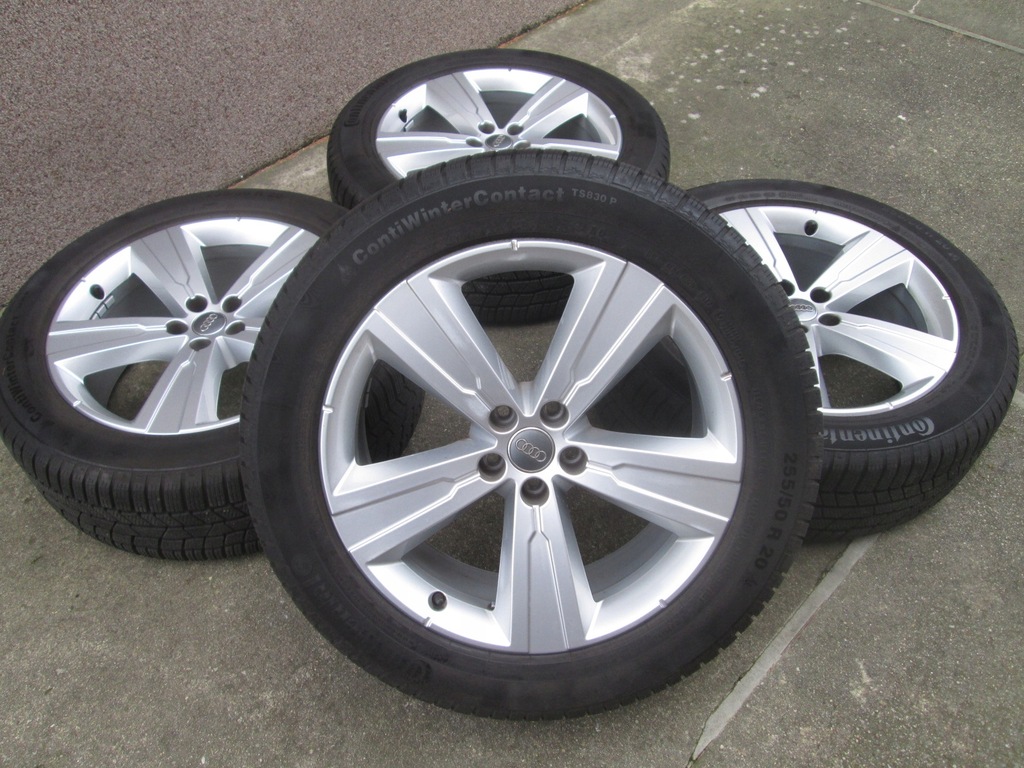 audi, q7 sq7 ruedas invierno 255/55r20 continental como nuevos